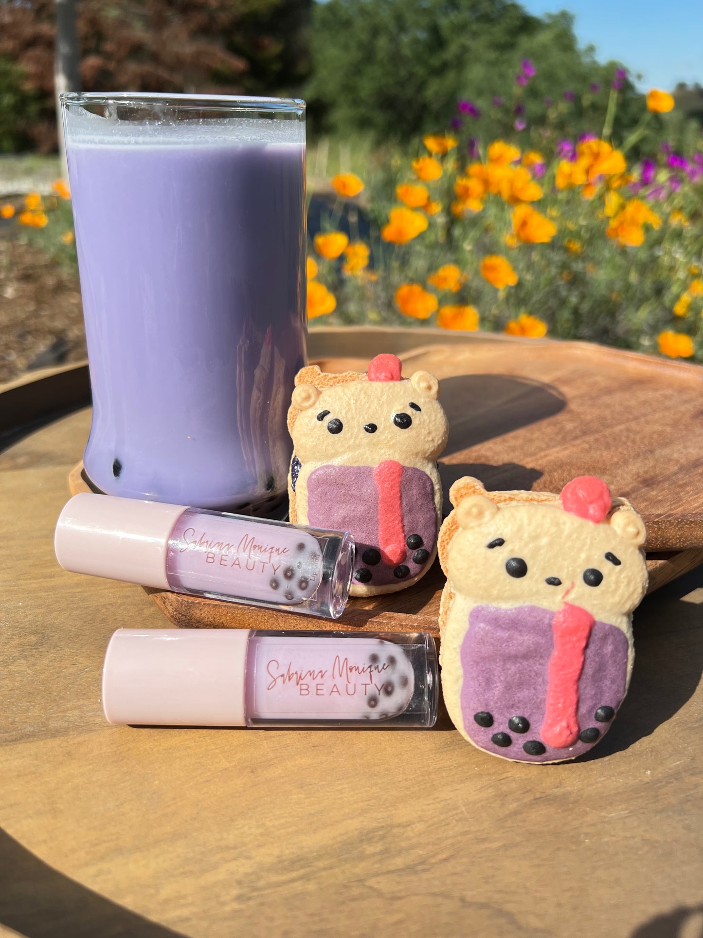 Taro boba gloss
