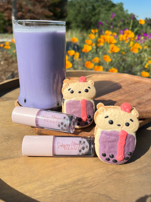 Taro boba gloss